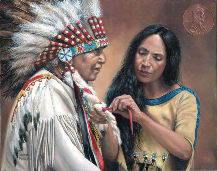 Miniature Painting, "A Woman's Touch"