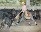 Oil Portrait of Royal Blue Boon