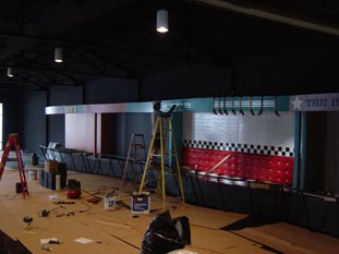 Installation of Benjy's Harley-Davidson Collection Museum Interior