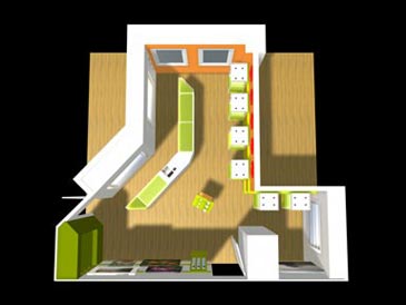 Floor Plan in Maya 3D for Leica Cameras