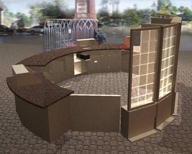 Maya 3 Dimensional kiosk proposal